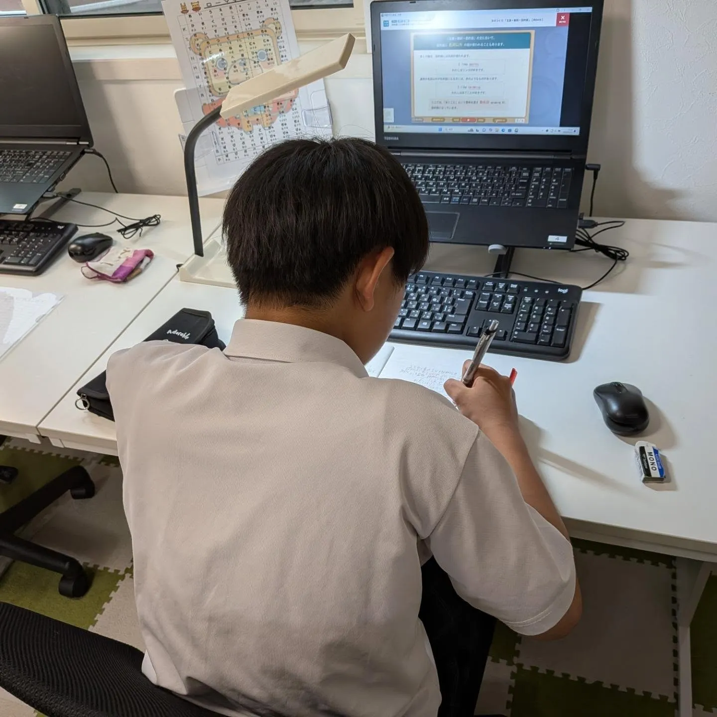 新たに中2さん、ご入会・学習スタート