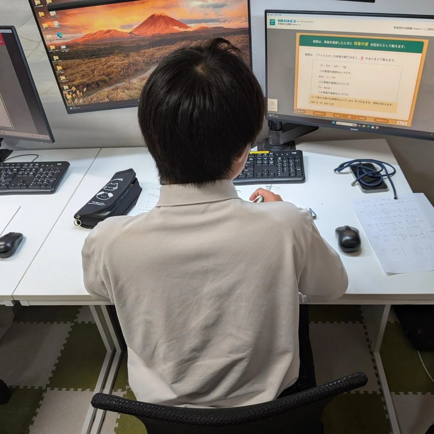 少しずつ始まるテストに向けた学習